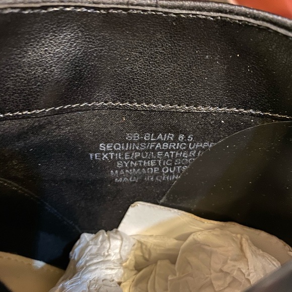 COPY - Betsey Johnson Black Sequined Ankle price firm - Picture 7 of 7